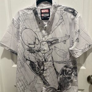 Marvel Men's White Spider-Man Graphic Shirt